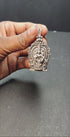 Pure Silver Ayyappa Antique Pendent With Frame 15.67G By Mahita Collections